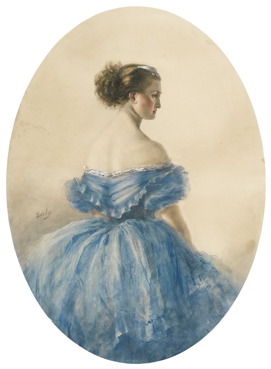 Portrait de la princesse Anna zu Sayn-Wittgenstein - Mihaly von Zichy