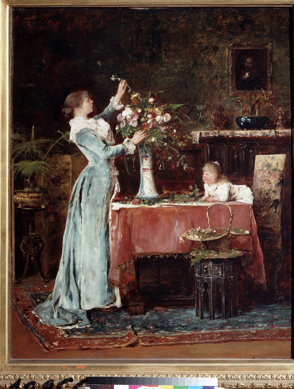 La composition du bouquet - Mihály Munkácsy