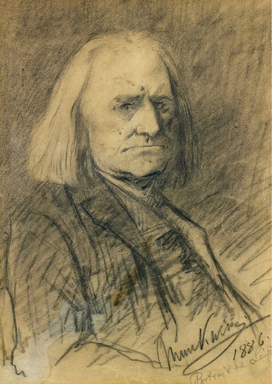 Portrait de Franz Liszt - Mihály Munkácsy