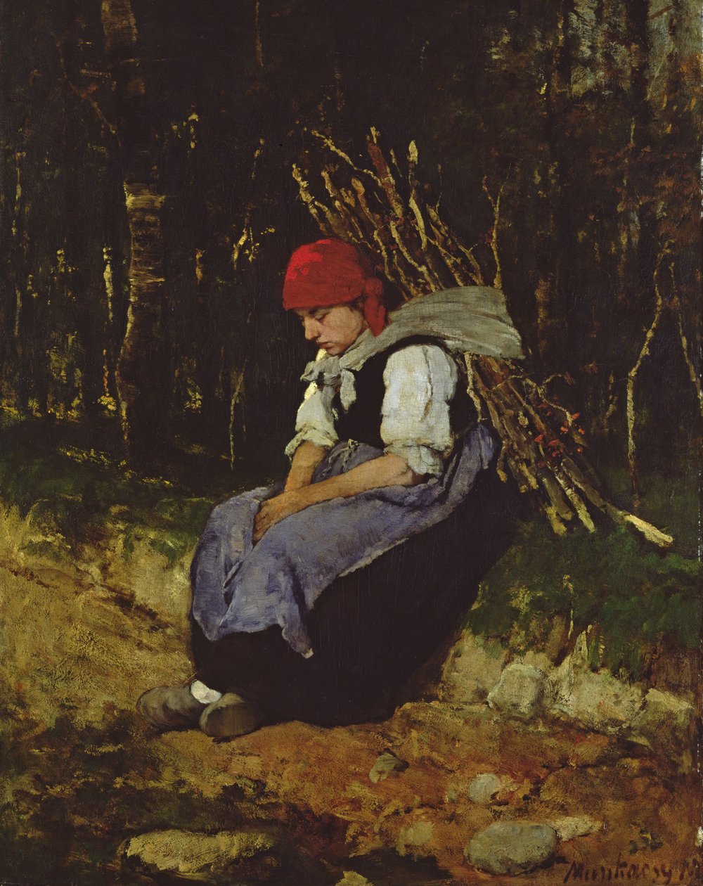Le Ramasseur de brindilles - Mihály Munkácsy