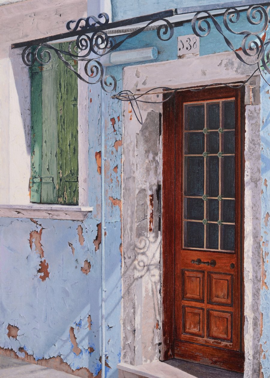 Lumière de Burano (huile sur panneau) - Mike Briscoe