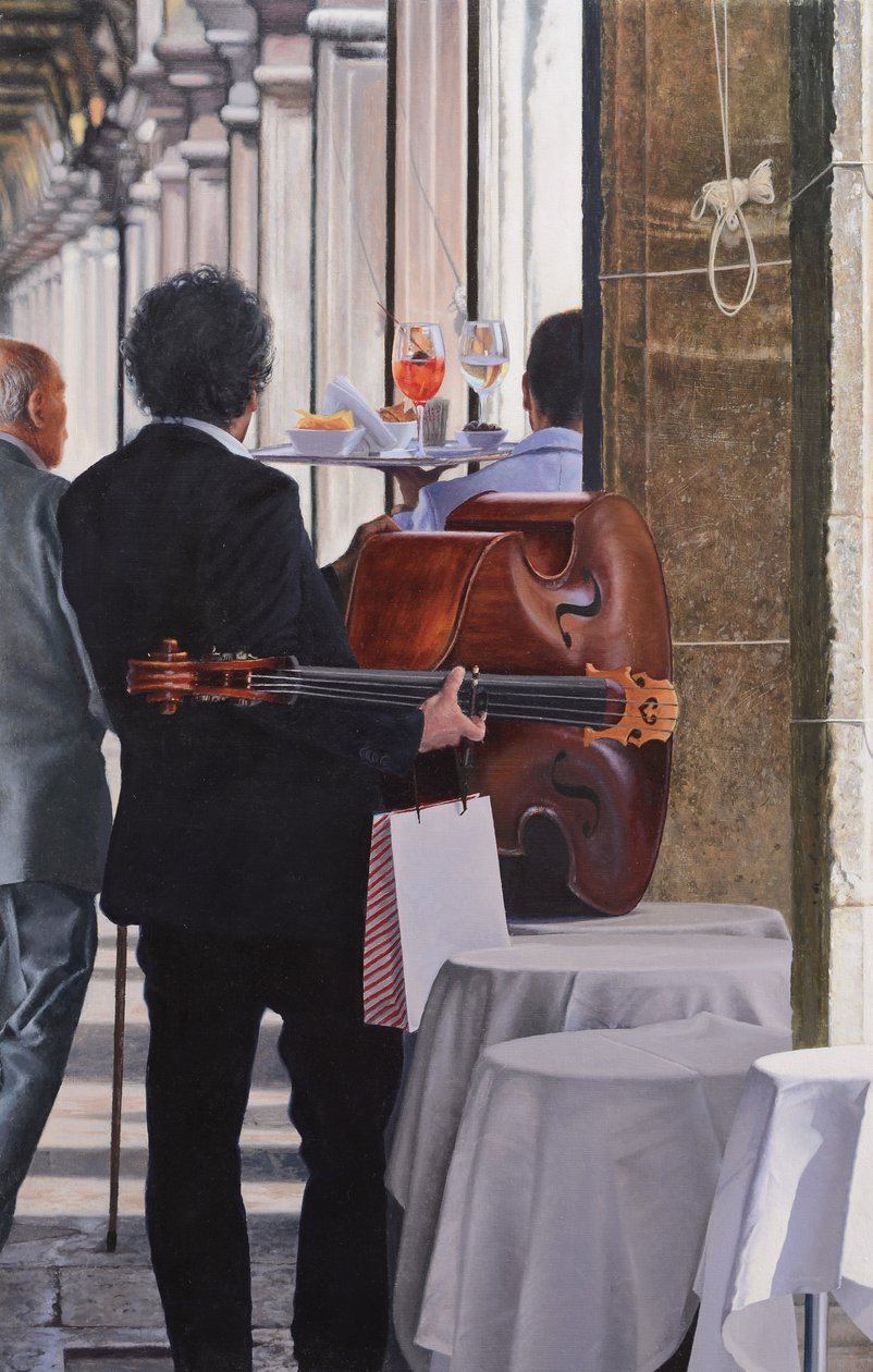 Piazza San Marco (huile sur panneau) - Mike Briscoe