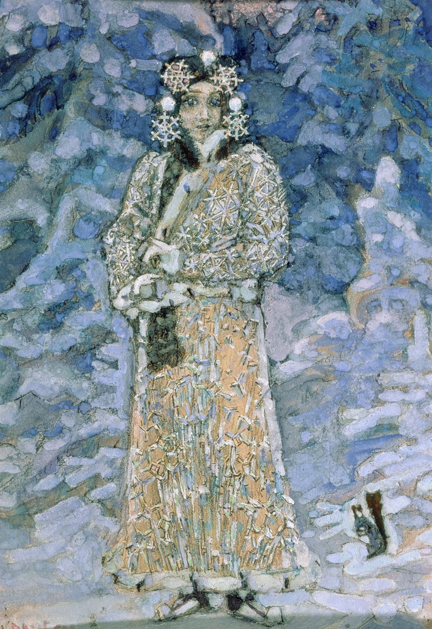 La Demoiselle des Neiges, esquisse pour l