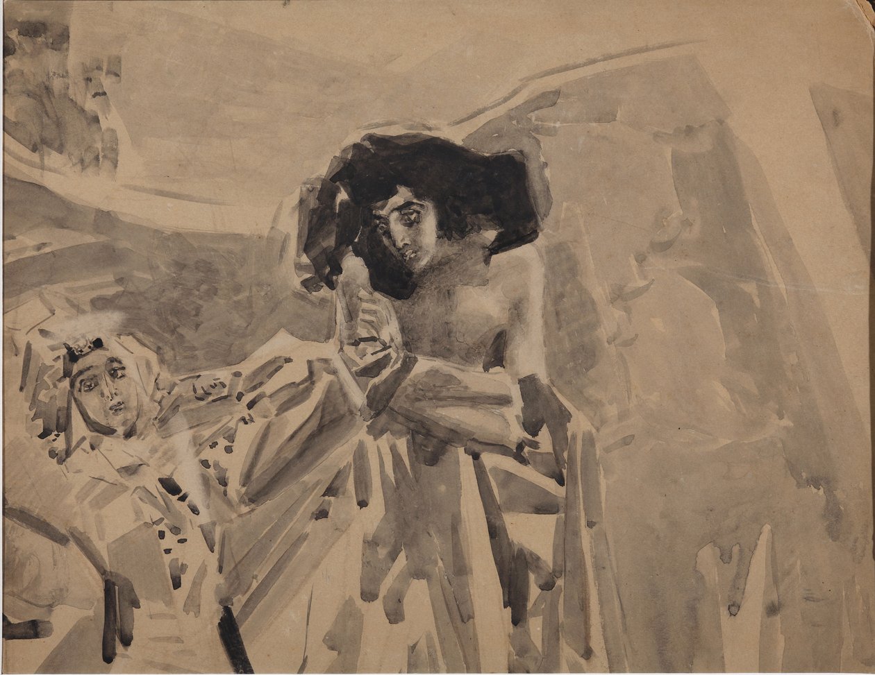 La Danse de Tamara. Illustration du poème Le Démon de Mikhaïl Lermontov, 1890-1891 - Mikhail Aleksandrovich Vrubel