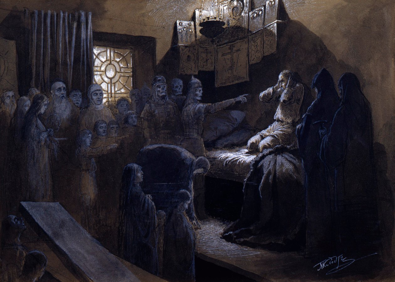 Ivan le Terrible et les fantômes de ses victimes, 19e ou début du 20e siècle - Mikhail Petrovich Klodt