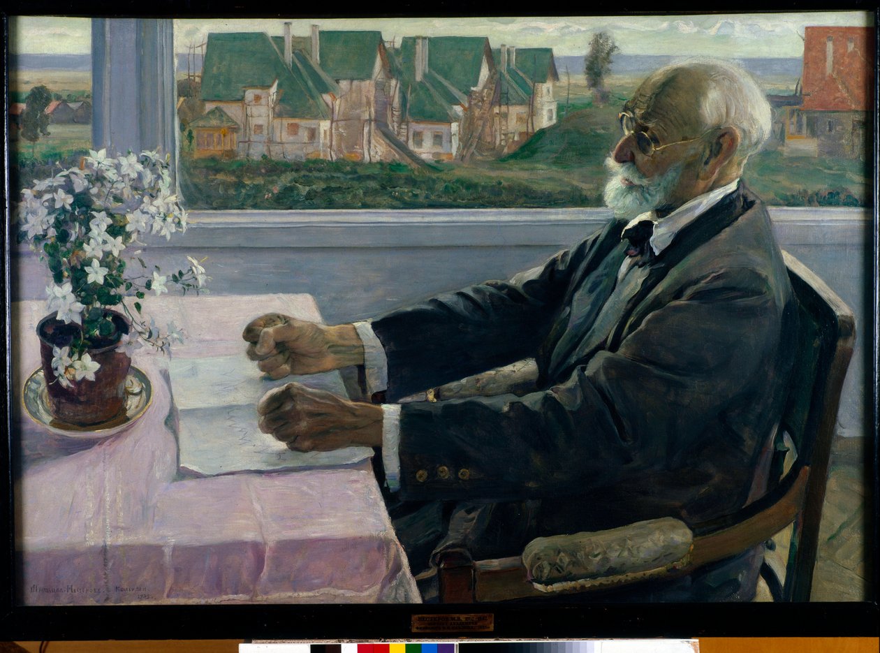 Portrait du médecin, psychologue et physiologiste Ivan Petrovich Pavlov - Mikhail Vasilievich Nesterov