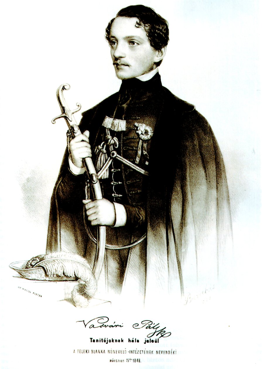 Portrait de Pál Vasvári - Miklós Barabás
