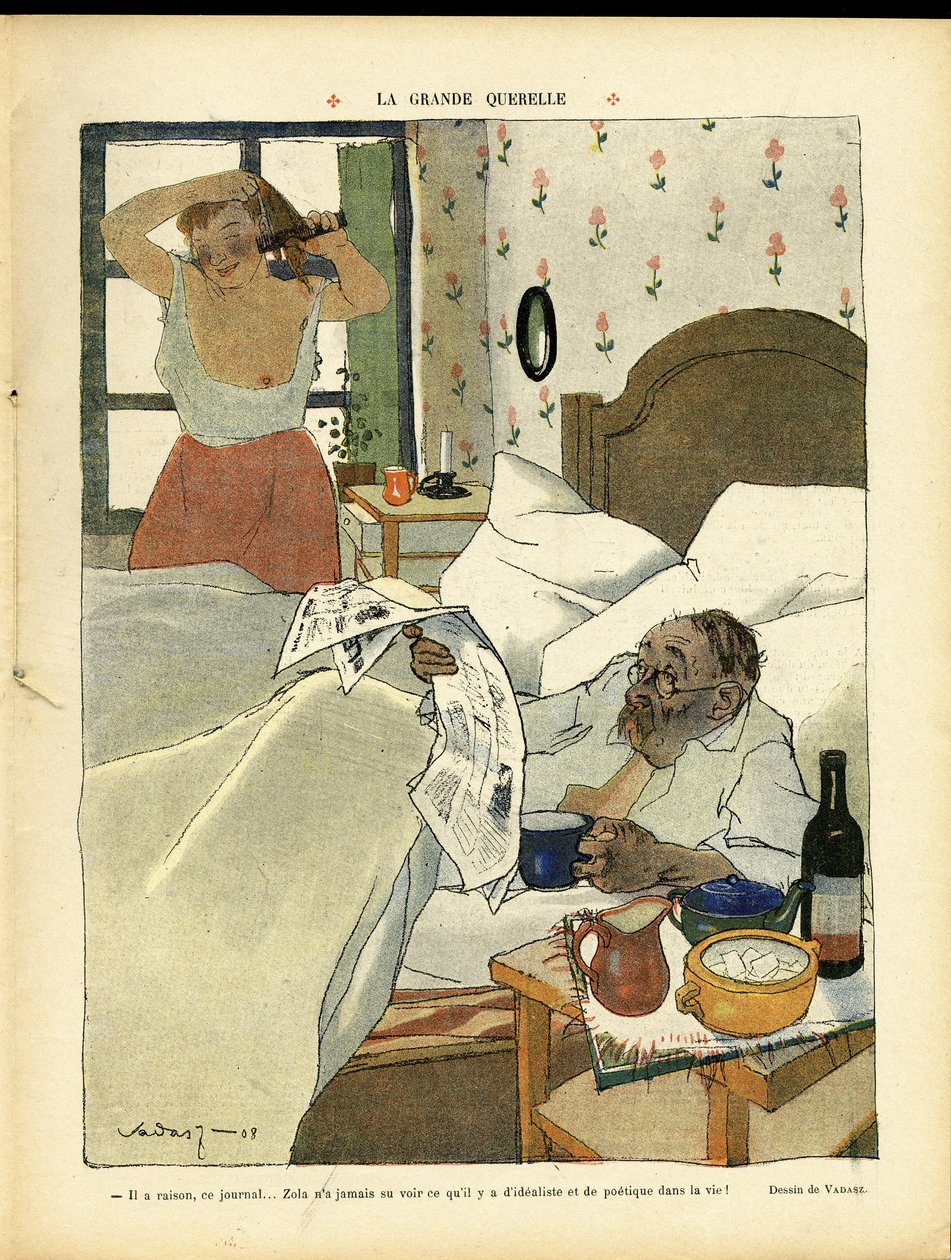 Illustration par Miklos Vadasz (1884-1927) dans Le Lire - Miklós Vadász