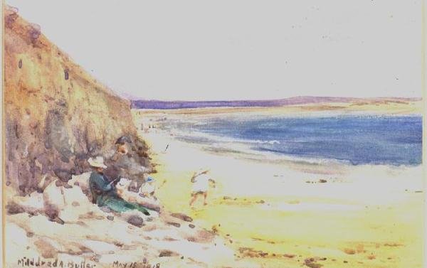 Sur la plage - Mildred Anne Butler