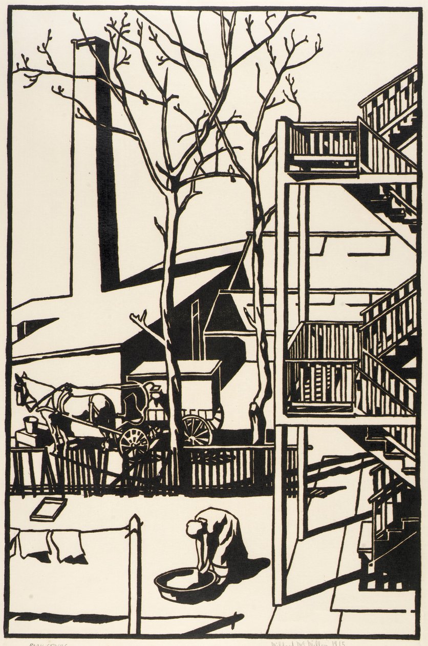 Escalier arrière - Mildred McMillen