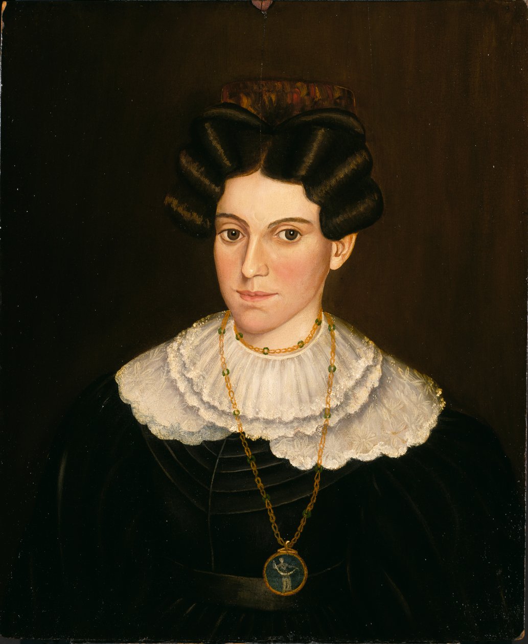 Femme en robe noire - Milton W. Hopkins