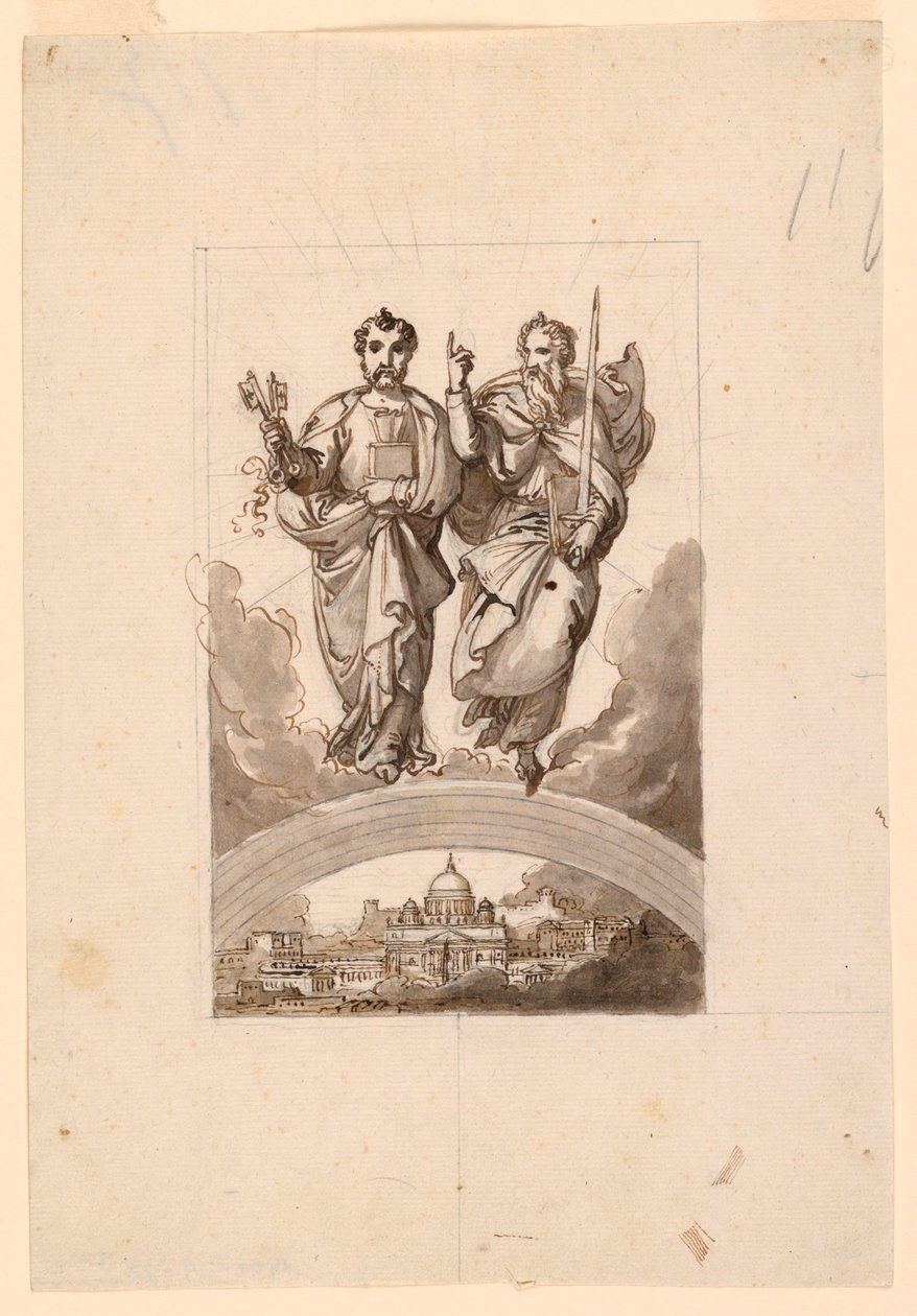 Saints Pierre et Paul au-dessus du Vatican - Minardi Tommaso