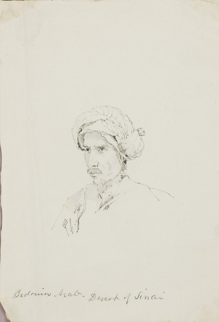Arabe bédouin, désert du Sinaï - Miner Kilbourne Kellogg