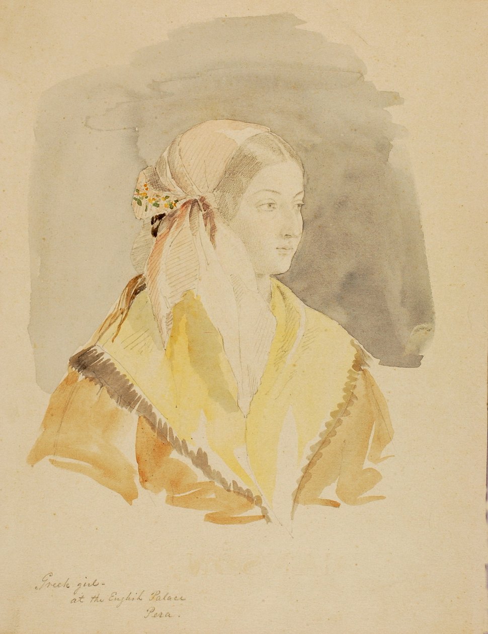 Fille grecque au Palais anglais, Pera - Miner Kilbourne Kellogg