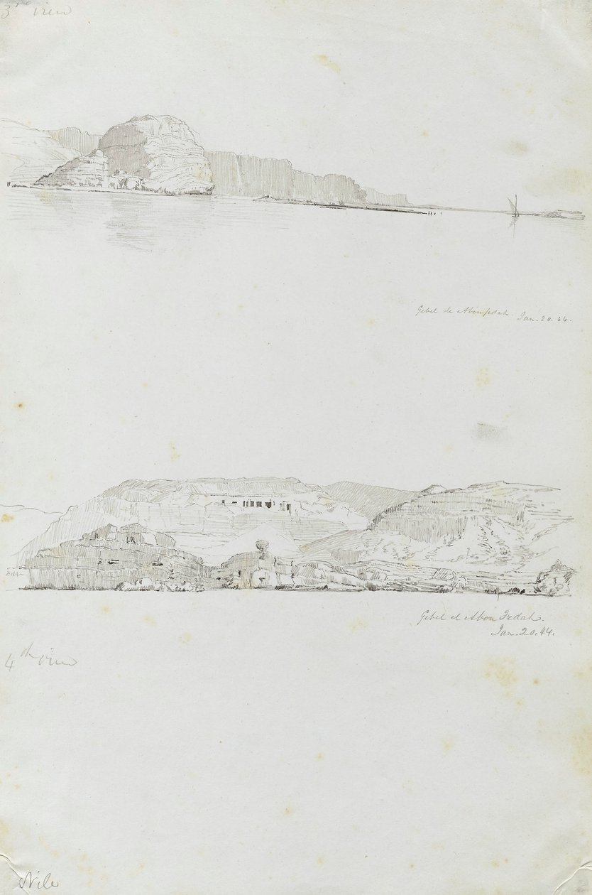 Nil (3e et 4e vue, djebel el Fedah) - Miner Kilbourne Kellogg