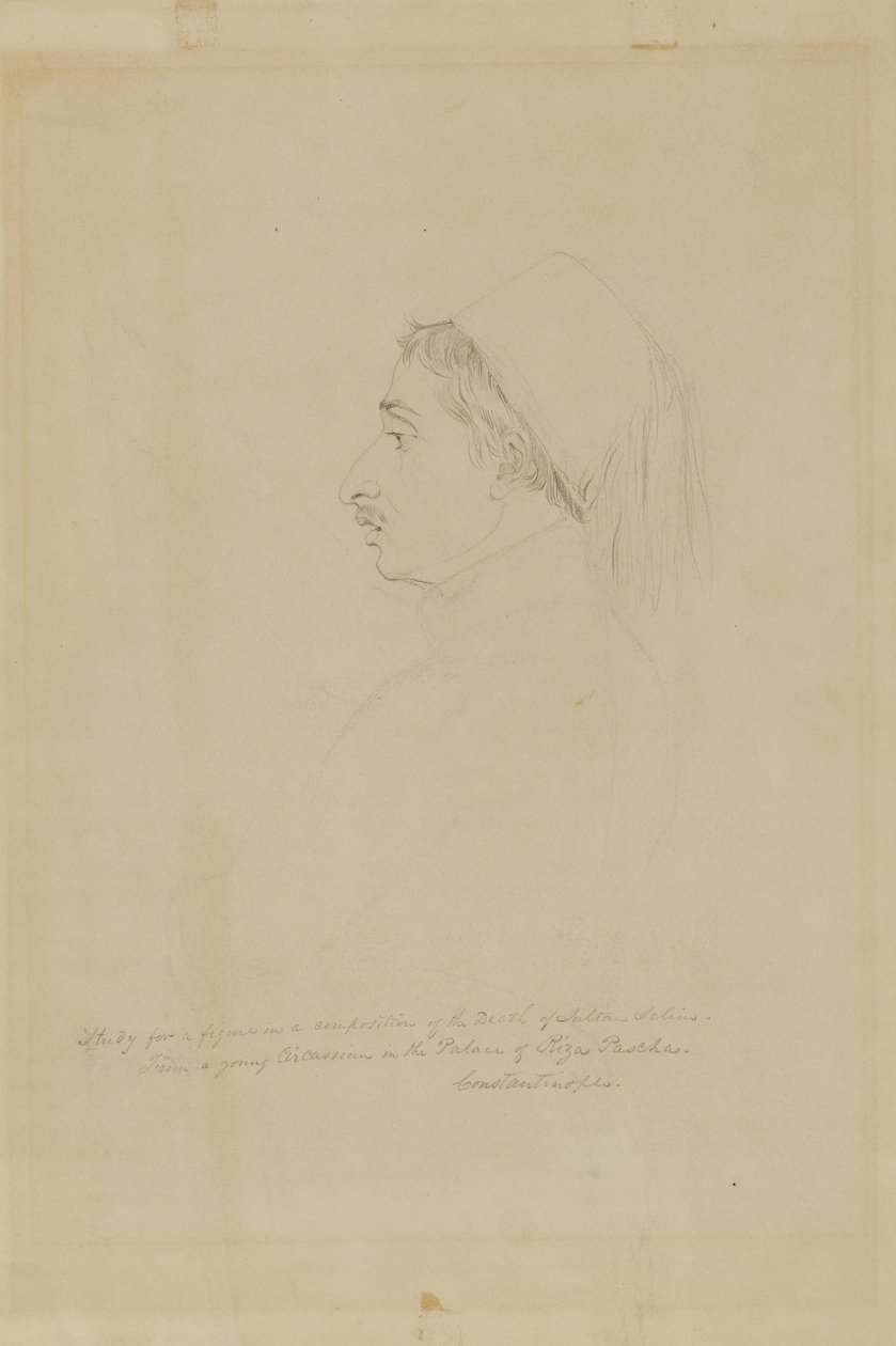 Étude pour une figure dans une composition sur la mort du sultan Selim - Miner Kilbourne Kellogg