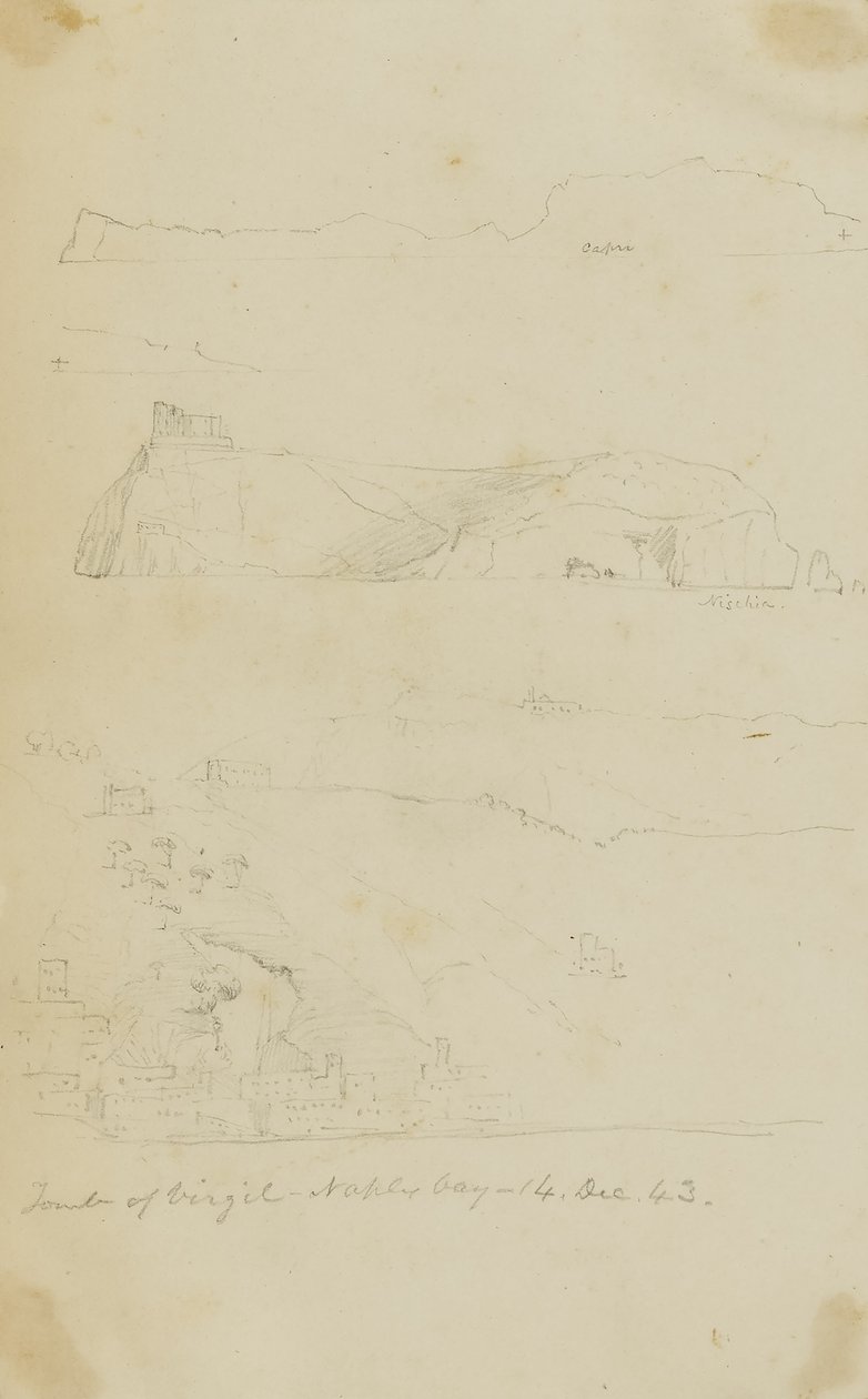 Tombe de Virgile, baie de Naples - Miner Kilbourne Kellogg