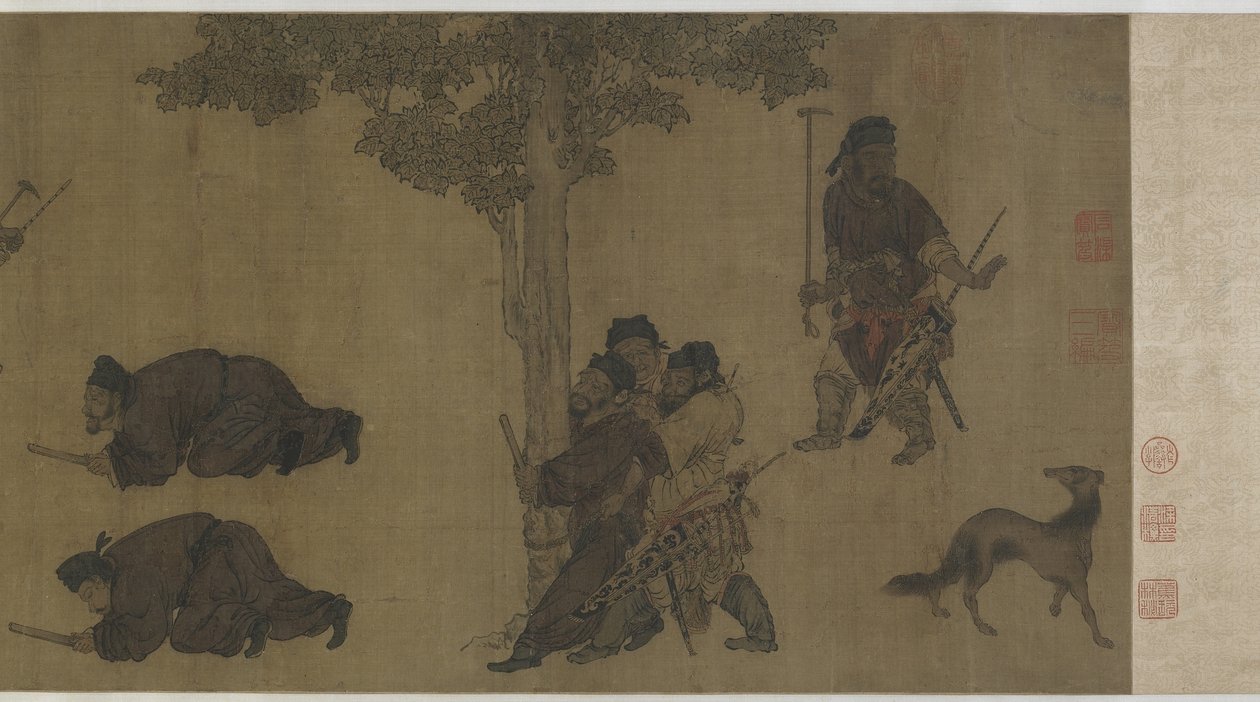 Réprimander enchaîné - Ming Dynasty Chinese School