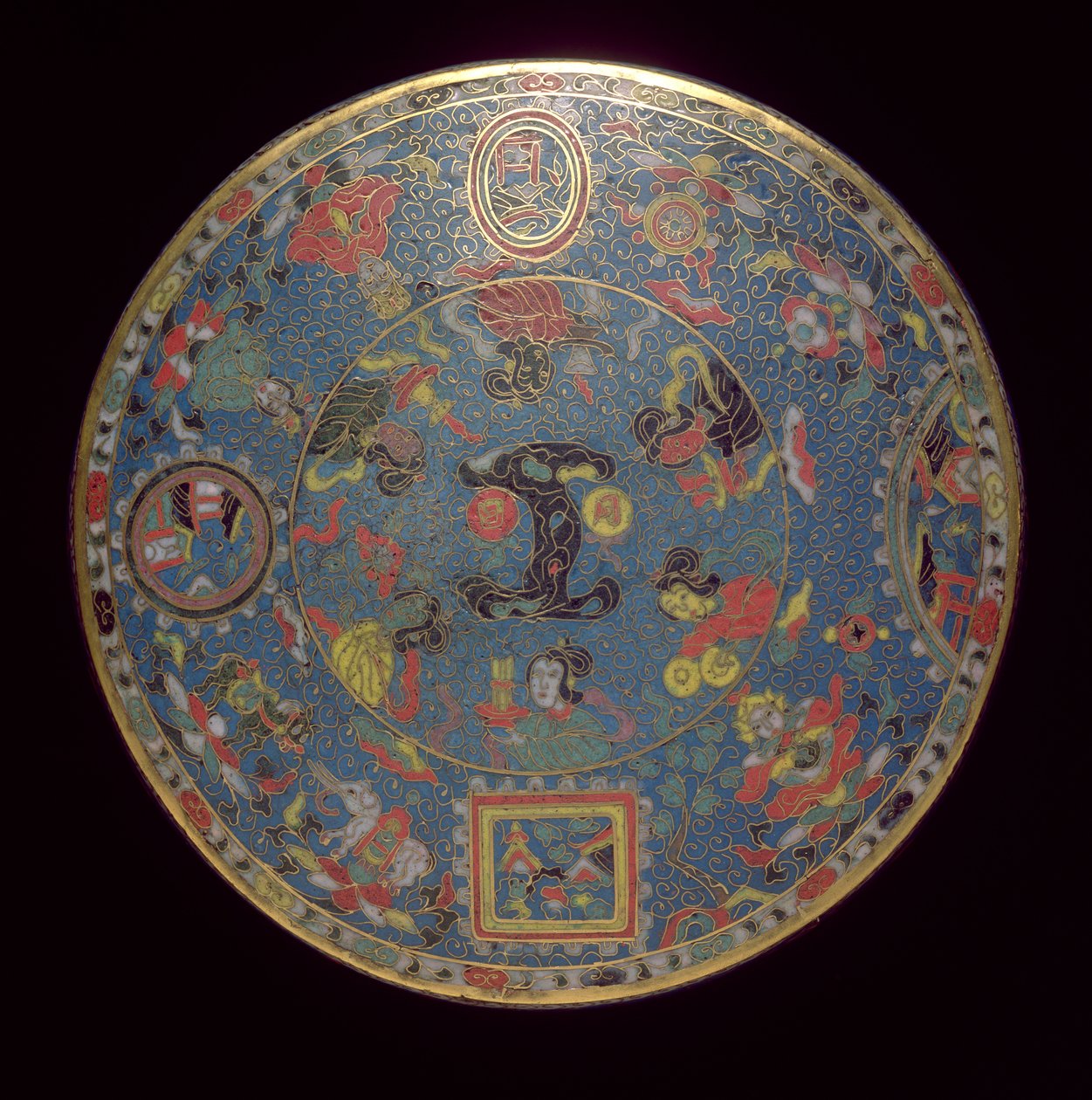 Mandala (émail cloisonné) - Ming Dynasty Chinese School