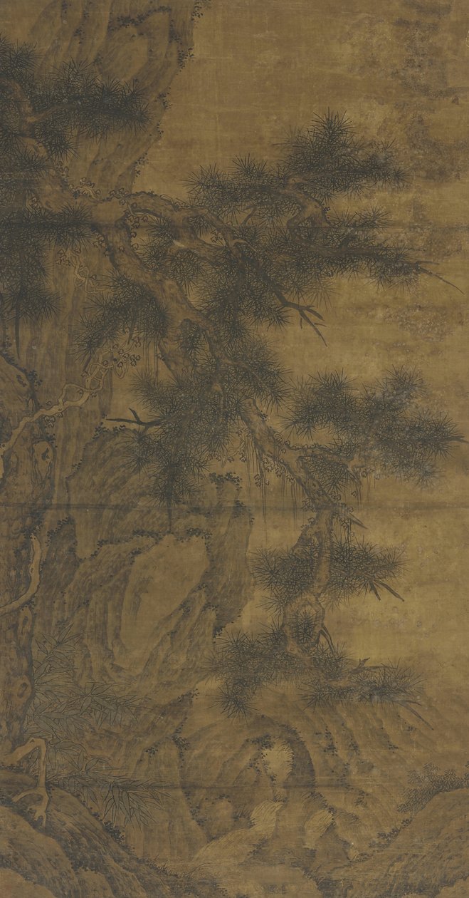 Pin et ruisseau - Ming Dynasty Chinese School