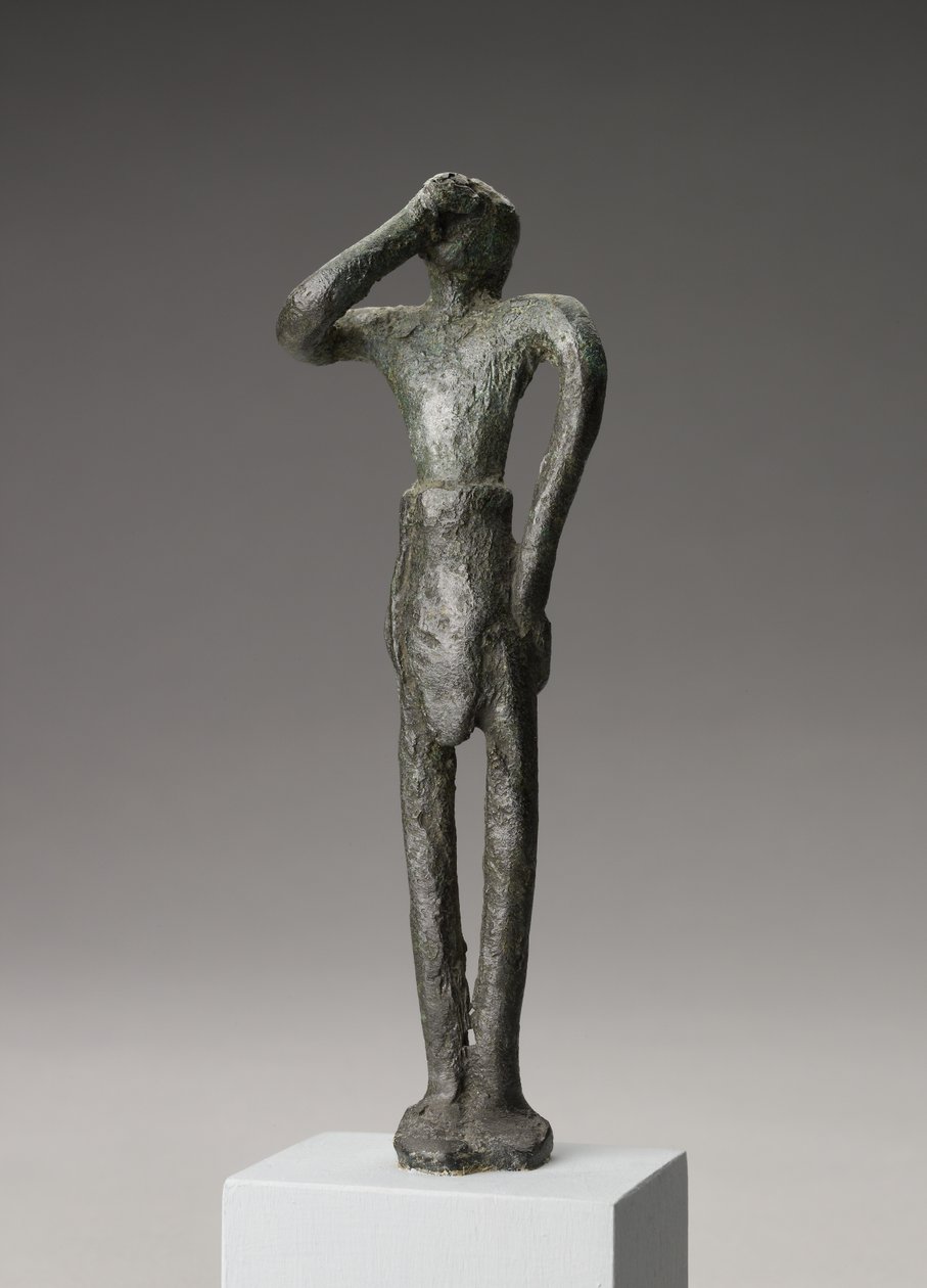 Figurine votive masculine, période minoenne moyenne III - période minoenne tardive I (alliage de cuivre) - Minoan