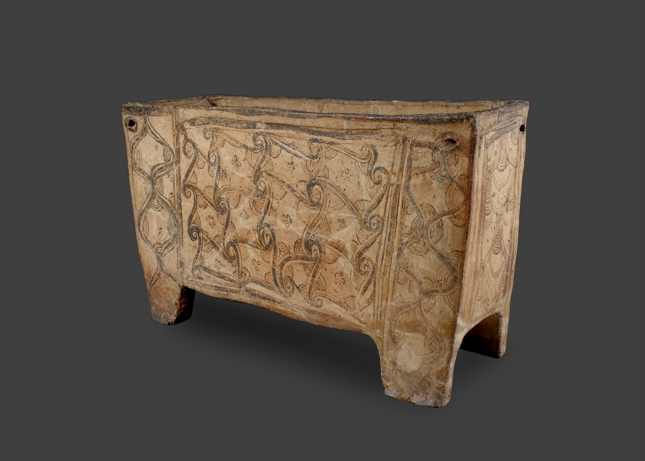 Cercueil peint, Knossos, Crète, vers 1500 av. J.-C. - Minoan