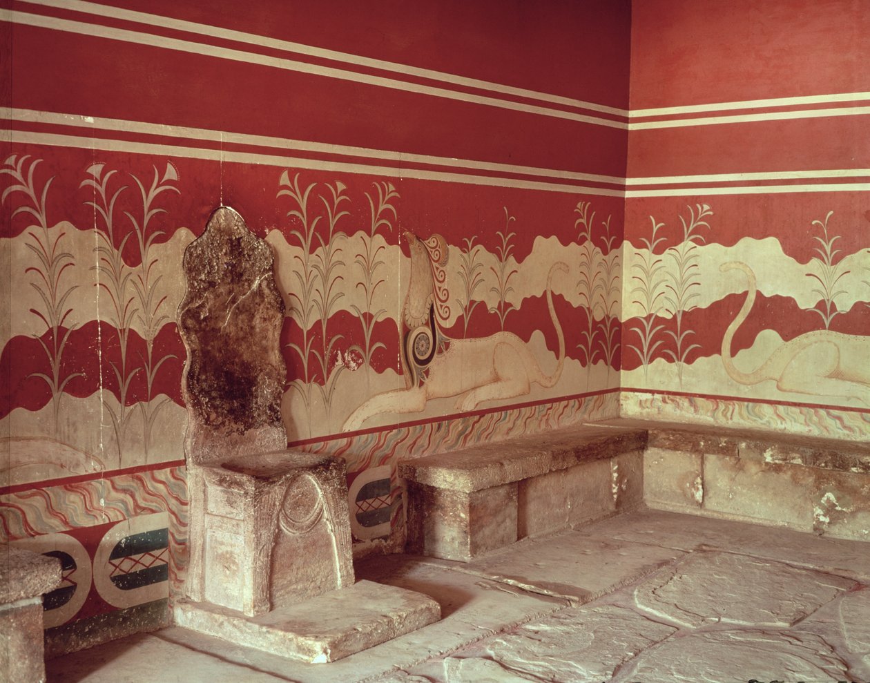 La salle du trône de Minos, 1500-1400 av. J.-C. - Minoan