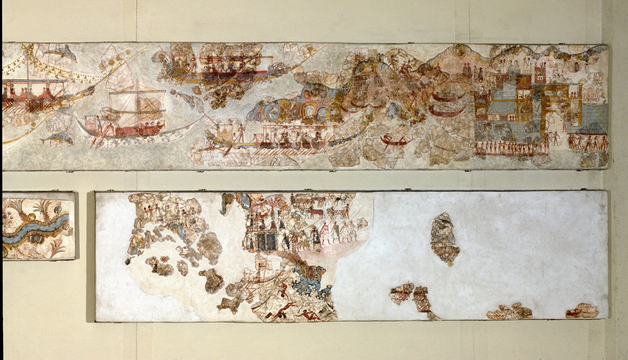 Art minoen : « expédition navale » Fresque d