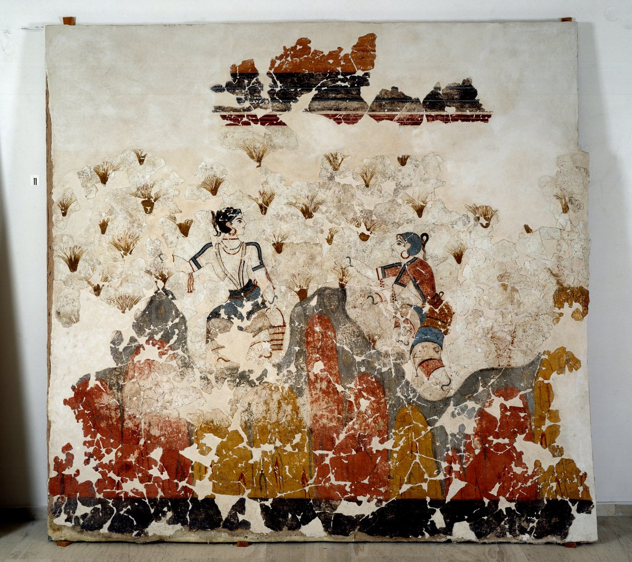 Civilisation minoenne : femmes cueillant du safran - Minoan