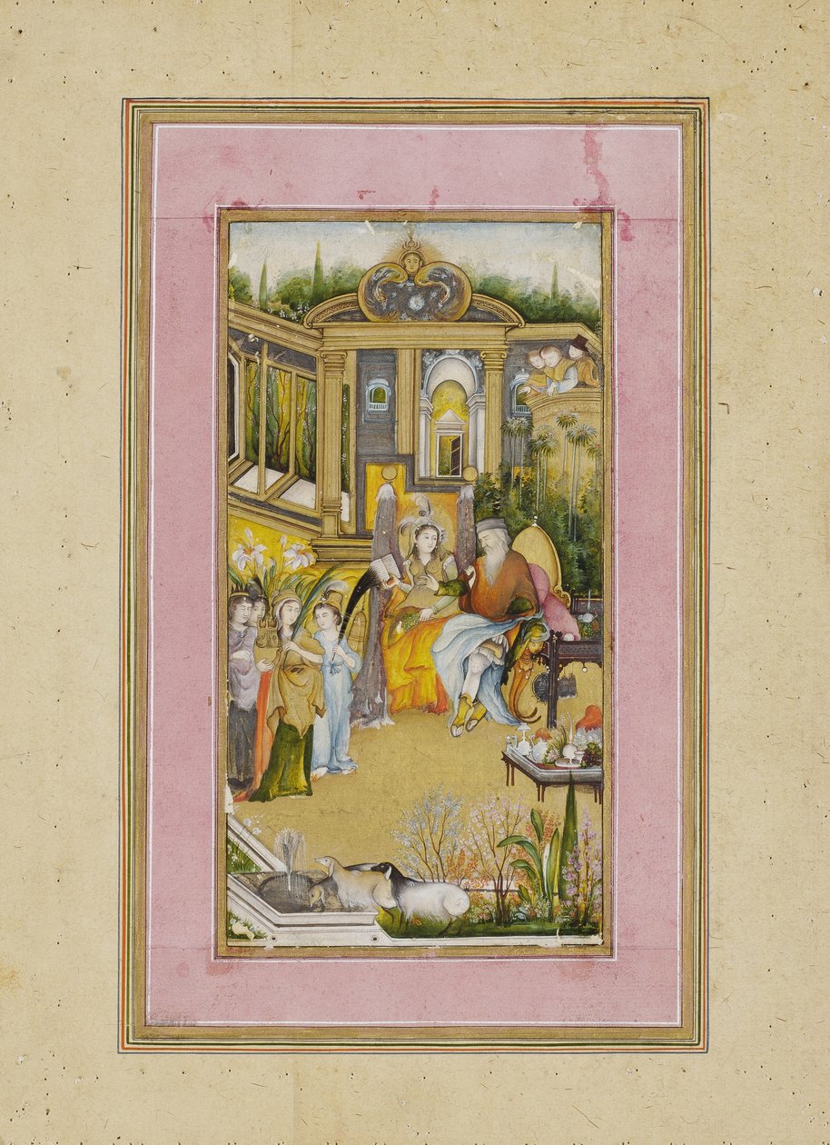 Salomon et la reine de Saba, vers 1760 - Mir Kalan Khan