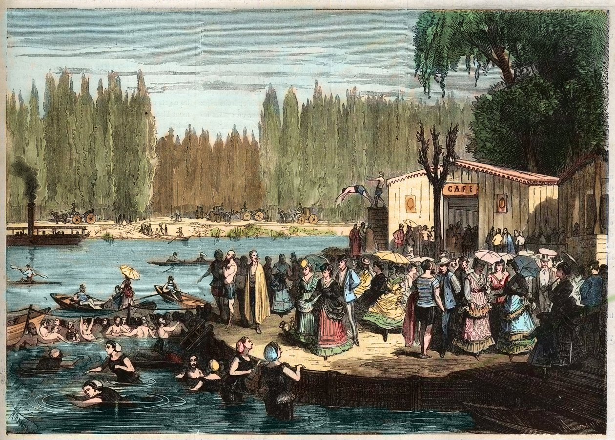 Baignade à La Grenouillère, juste à l