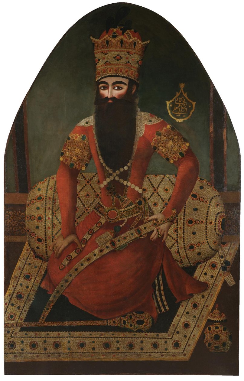 Portrait de Fath Ali Shah 1797-1834 - Mirza Baba