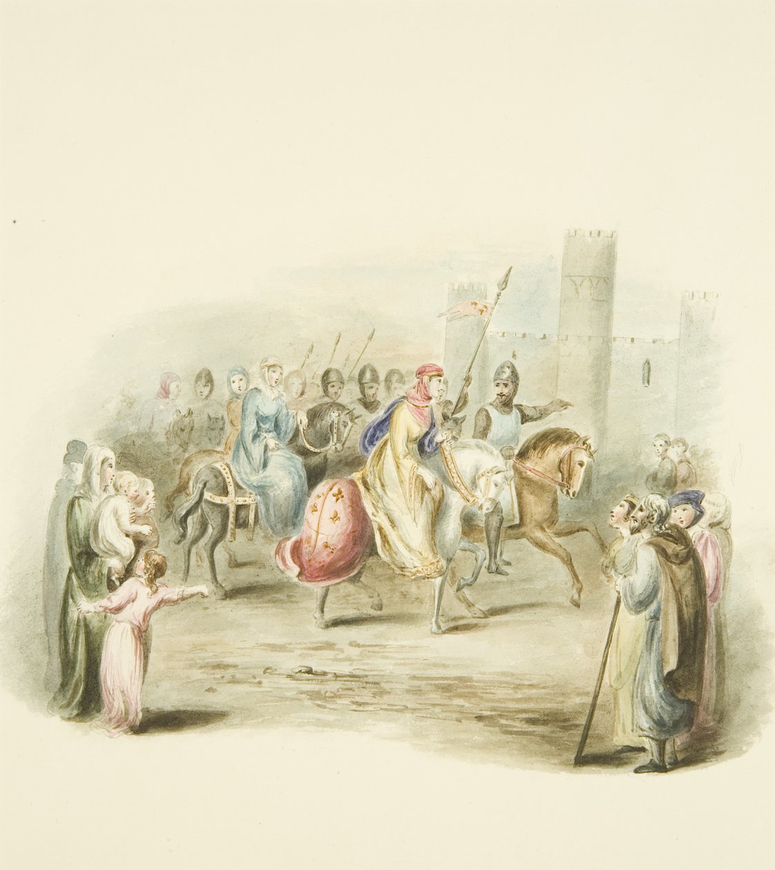 Entrée de la reine Mathilde au château de Bristol - Miss Martha Bird