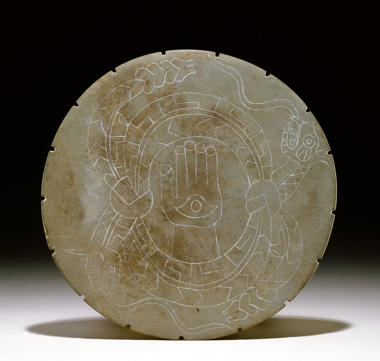 Pierre de palette, Moundville, 1200-1500 - Mississippian culture