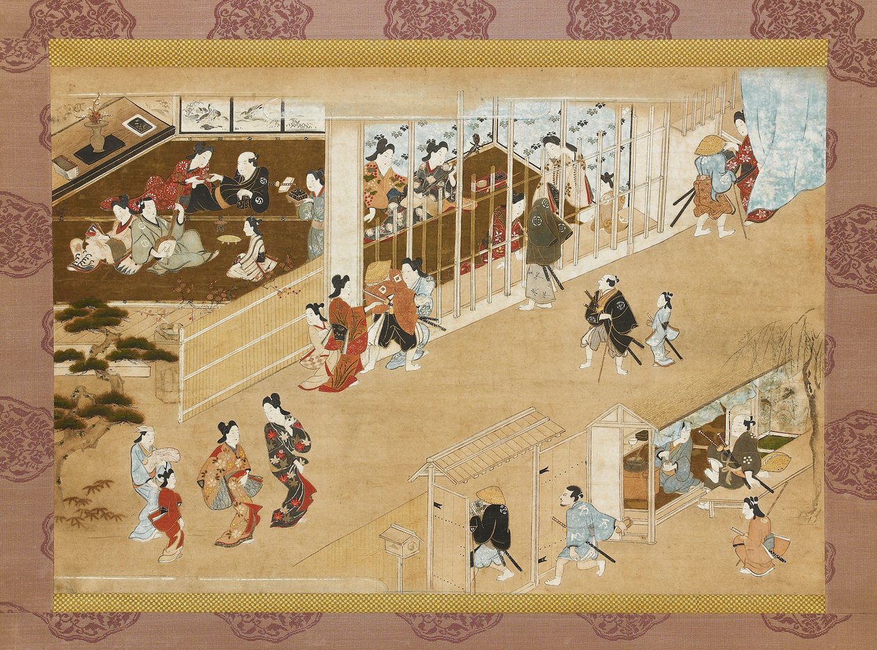 Quartiers de plaisir de Yoshiwara - Miyagawa Chōshun