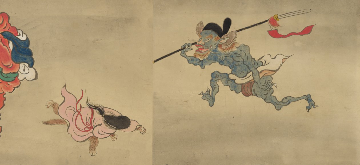 Copie de la Parade nocturne des cent démons de la collection Shinjuan, XVIIIe siècle - Mochizuki Gyokusen