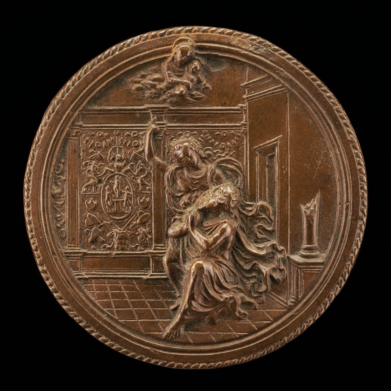 Auguste et la Sibylle Tiburtine, fin du XVe - début du XVIe siècle - Moderno