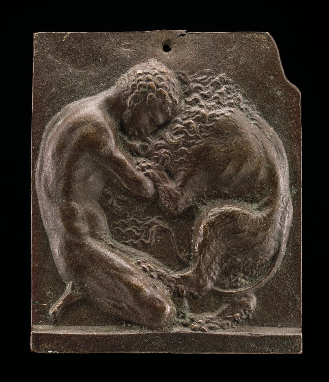 Hercule et le lion de Némée, fin du 15e - début du 16e siècle - Moderno