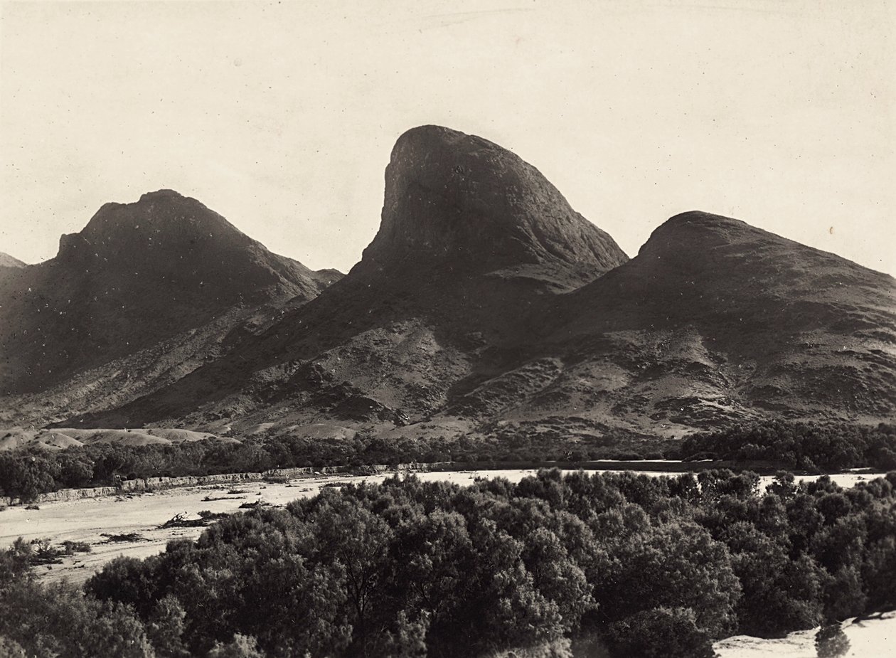 Chaîne de montagnes en forme de profil humain - Modestino Baldinetti