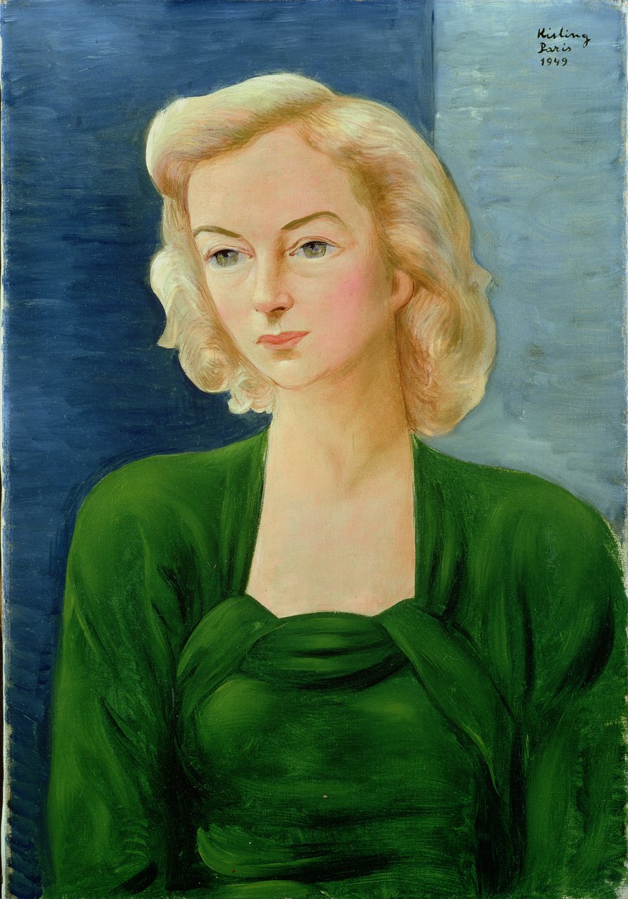 Portrait de Madame Martin - Moise Kisling