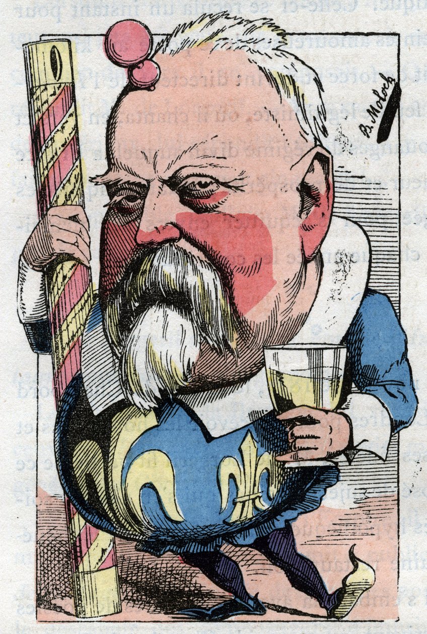 Caricature par le vicomte de Lorgeril (Hippolyte Louis), homme politique français - Moloch