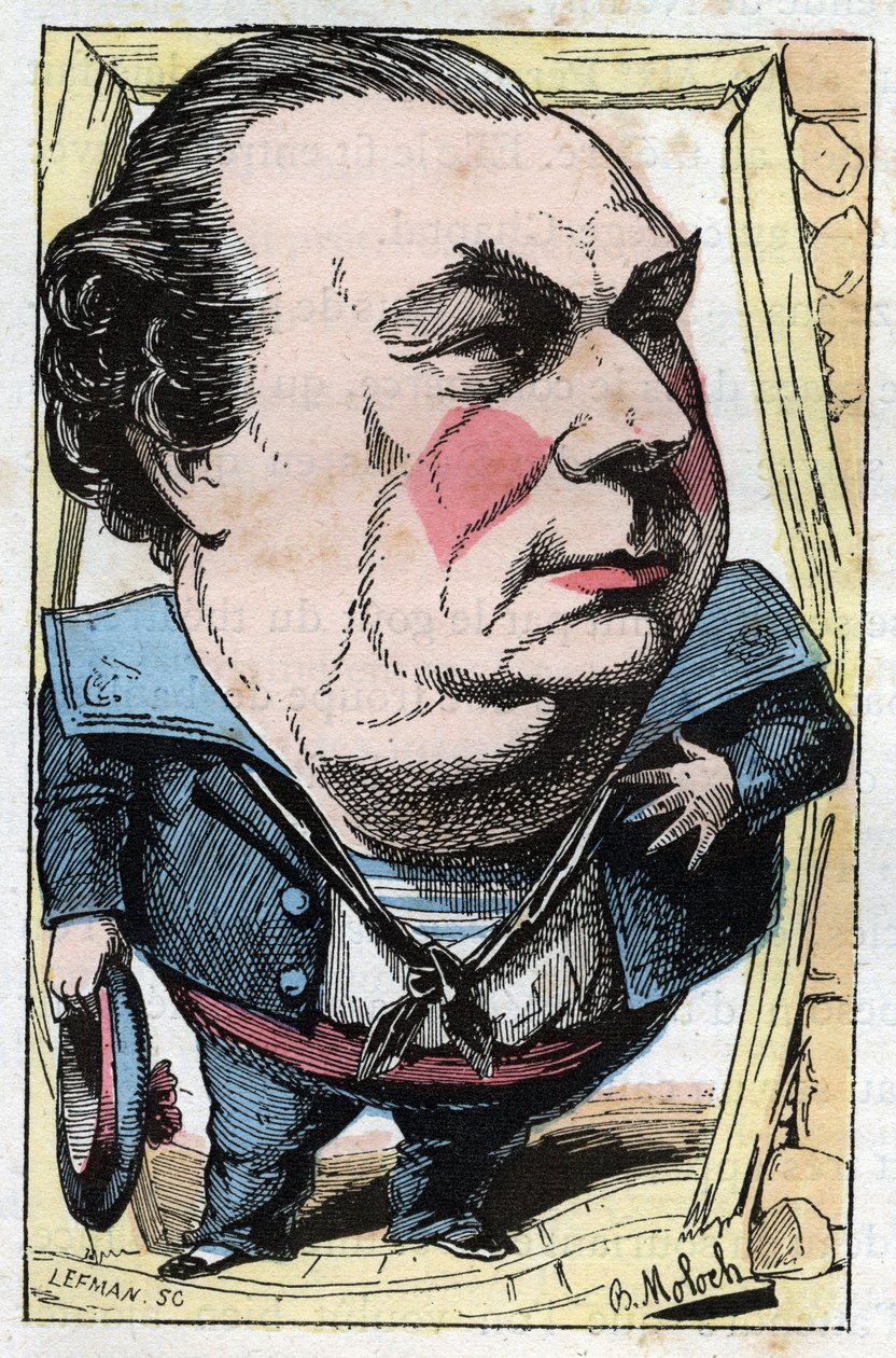 Portrait de François Dumaine (1831-1893), comédien français - Moloch