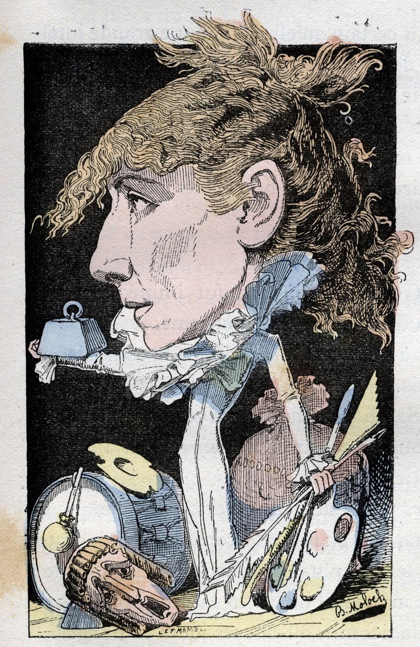 Portrait de la comédienne Henriette Rosine Bernard dite Sarah Bernhardt (1844-1923) - Moloch