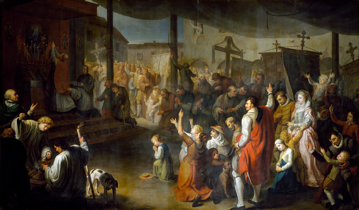 Le vote des citoyens de Carmarthenshire pour mettre fin à la peste de 1630 - Moneta Jr. Sleet
