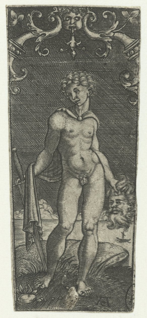 David avec la tête de Goliath - Monogrammist AC