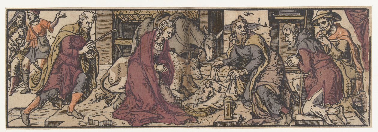 Adoration des bergers - Monogrammist AI