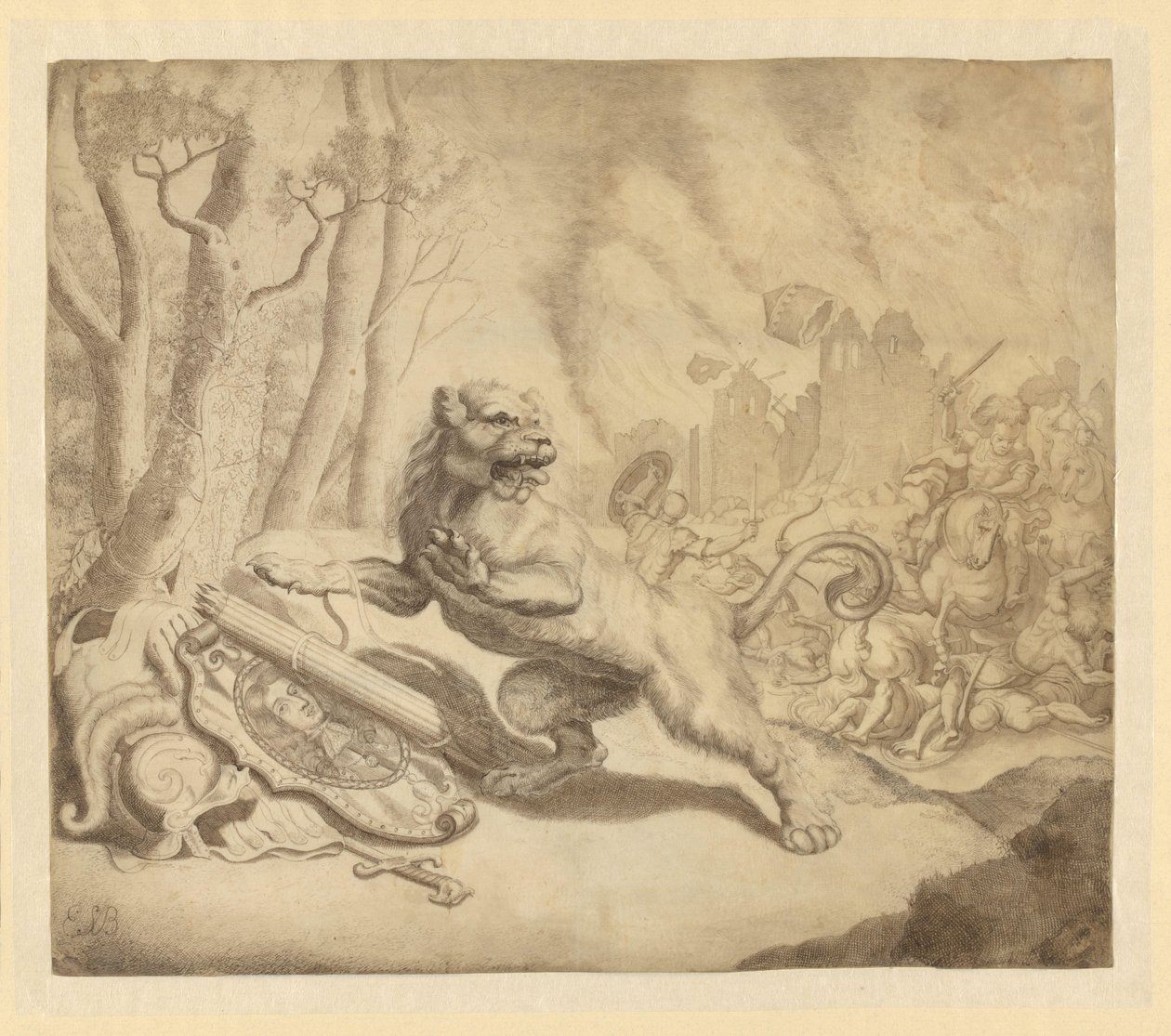 Le lion néerlandais cherche de l