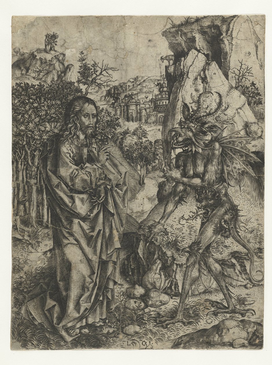 La tentation du Christ - Monogrammist LCZ