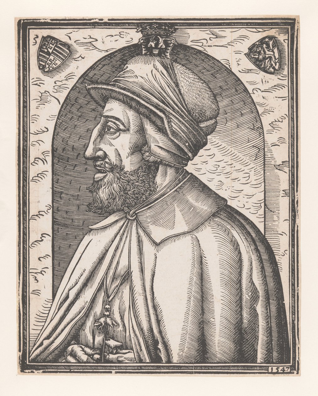 Portrait de Ferdinand Ier de Habsbourg, empereur allemand - Monogrammist MR