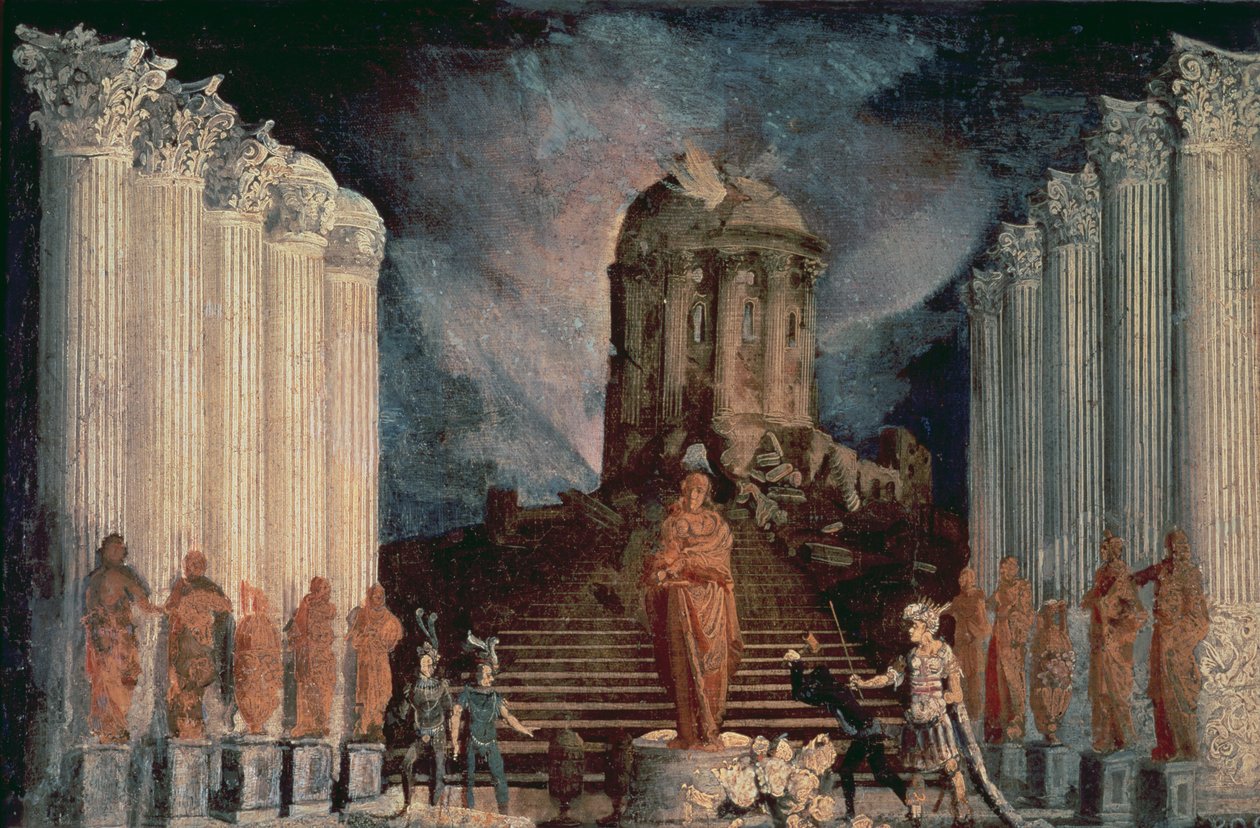 Destruction du Temple de Jérusalem par Titus - Monsu Desiderio